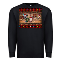 Black hohoho christmas cows Premium Sweatshirt - RanaPortraitStore
