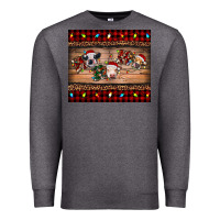 Charcoal Heather hohoho christmas cows Premium Sweatshirt - RanaPortraitStore