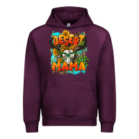 Mauve Wine desert mama   leopard Urban Hoodie - AdoDesignShop