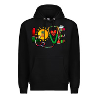 Black summer nurse Premium Hoodie - CowhideDigitalArt