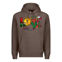 Coffee summer nurse Premium Hoodie - CowhideDigitalArt
