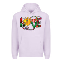 Lilac summer nurse Premium Hoodie - CowhideDigitalArt