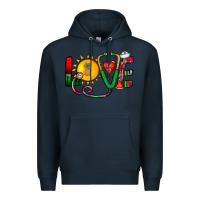 Navy summer nurse Premium Hoodie - CowhideDigitalArt