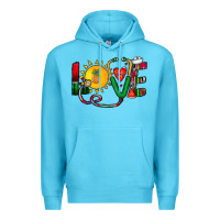 Ocean Blue summer nurse Premium Hoodie - CowhideDigitalArt