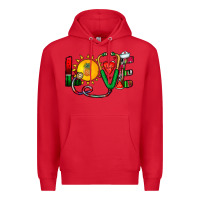 Red summer nurse Premium Hoodie - CowhideDigitalArt