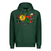 Sports Green summer nurse Premium Hoodie - CowhideDigitalArt