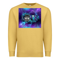 Antique Gold for the love of the wolves Premium Sweatshirt - RanaPortraitStore