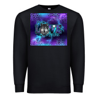 Black for the love of the wolves Premium Sweatshirt - RanaPortraitStore