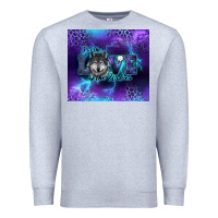 Heather Grey for the love of the wolves Premium Sweatshirt - RanaPortraitStore