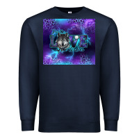 Navy for the love of the wolves Premium Sweatshirt - RanaPortraitStore
