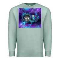 Seafoam for the love of the wolves Premium Sweatshirt - RanaPortraitStore