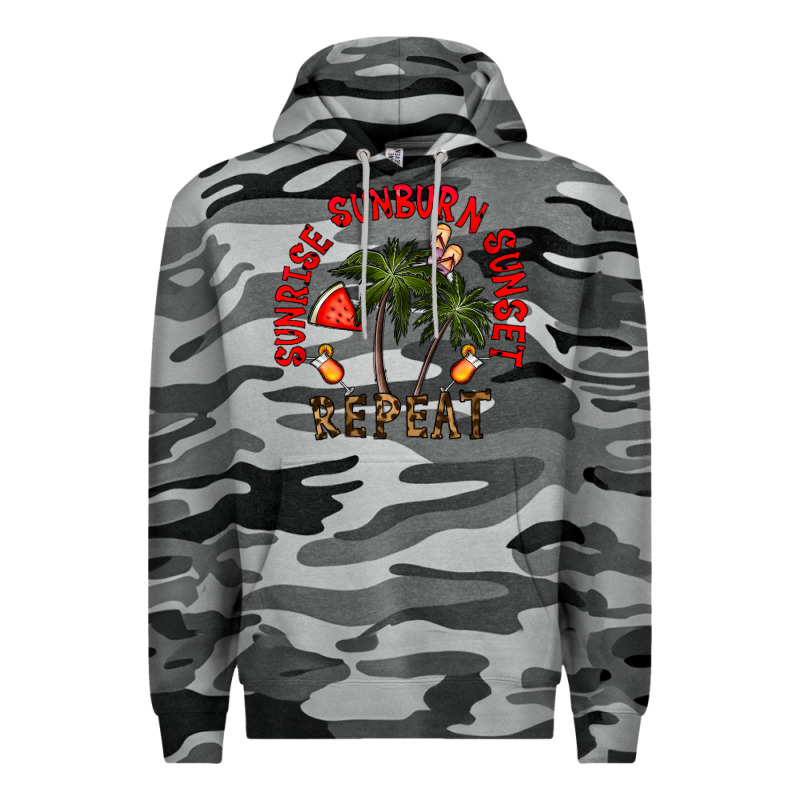 Sunrise Sunburn Sunnset Repeat Premium Hoodie by CowhideDigitalArt | Teevron