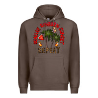 Coffee sunrise sunburn sunnset repeat Premium Hoodie - CowhideDigitalArt