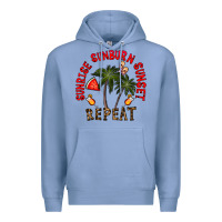 Colony Blue sunrise sunburn sunnset repeat Premium Hoodie - CowhideDigitalArt