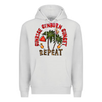 Dove Grey sunrise sunburn sunnset repeat Premium Hoodie - CowhideDigitalArt