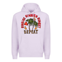 Lilac sunrise sunburn sunnset repeat Premium Hoodie - CowhideDigitalArt