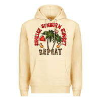 Pina Colada sunrise sunburn sunnset repeat Premium Hoodie - CowhideDigitalArt