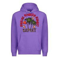 Purple sunrise sunburn sunnset repeat Premium Hoodie - CowhideDigitalArt
