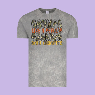 Grumpa Like A Regular Grandpa Only Grumpier Vintage Tee Designed By Artiststas