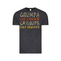 Vintage Black grumpa like a regular grandpa only grumpier Vintage Tee - Artiststas
