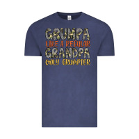 Vintage Denim grumpa like a regular grandpa only grumpier Vintage Tee - Artiststas