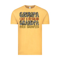 Vintage Mustard grumpa like a regular grandpa only grumpier Vintage Tee - Artiststas