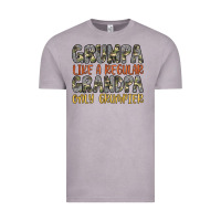 Vintage Zinc grumpa like a regular grandpa only grumpier Vintage Tee - Artiststas