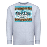 Heather Grey its freezing Premium Sweatshirt - RanaPortraitStore