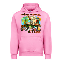 Fuchsia Pink making memories one campsite at a time Urban Hoodie - AdoDesignShop
