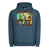 Pigment Midnight Navy making memories one campsite at a time Urban Hoodie - AdoDesignShop