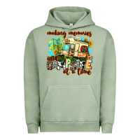 Pigment Oil Green making memories one campsite at a time Urban Hoodie - AdoDesignShop