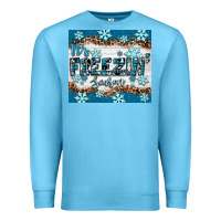 Ocean Blue it's freezin season Premium Sweatshirt - RanaPortraitStore