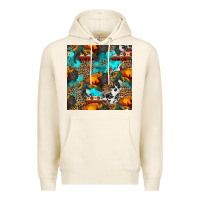 Tofu western sunset bison and sunflowers seamless pattern Premium Hoodie - HRA Design Shop