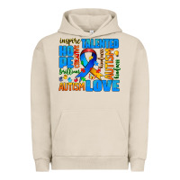 Pigment French Oak autism  words Urban Hoodie - AdoDesignShop