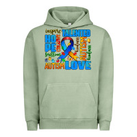 Pigment Oil Green autism  words Urban Hoodie - AdoDesignShop