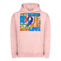 Pigment Salmon autism  words Urban Hoodie - AdoDesignShop