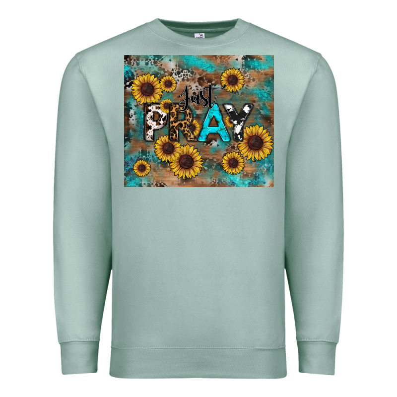 Just Pray Premium Sweatshirt by RanaPortraitStore | Teevron