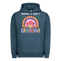 Pigment Midnight Navy happiness is being a grandma Urban Hoodie - JahusDesignShop