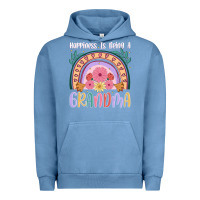 Pigment Pebble Blue happiness is being a grandma Urban Hoodie - JahusDesignShop