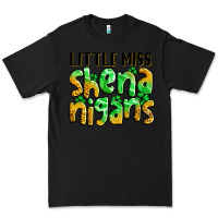 Black little miss shenanigans St. Patrick's Premium Tee - LillyAllenDesigns