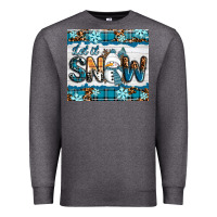 Charcoal Heather let it snow Premium Sweatshirt - RanaPortraitStore