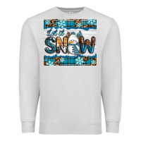 Dove Grey let it snow Premium Sweatshirt - RanaPortraitStore