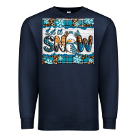 Navy let it snow Premium Sweatshirt - RanaPortraitStore