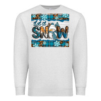 Oatmeal Heather let it snow Premium Sweatshirt - RanaPortraitStore