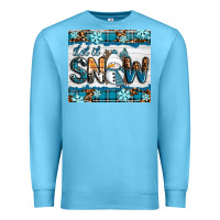 Ocean Blue let it snow Premium Sweatshirt - RanaPortraitStore
