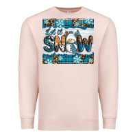 Pale Pink let it snow Premium Sweatshirt - RanaPortraitStore