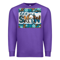 Purple let it snow Premium Sweatshirt - RanaPortraitStore