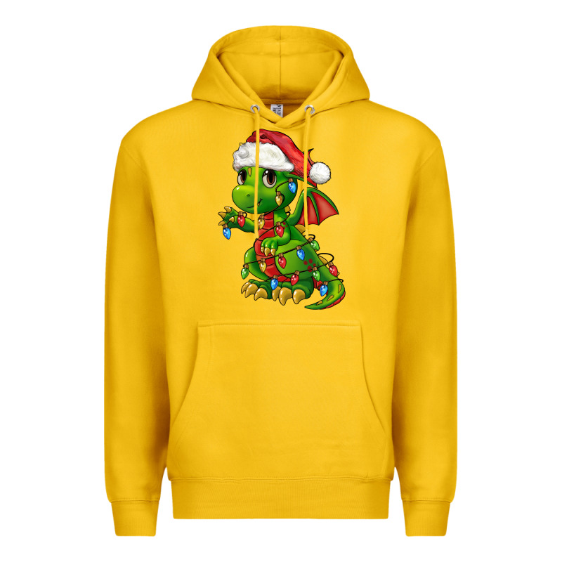 Christmas Cute Dragon Premium Hoodie by FaDigitalArtStudio | Teevron