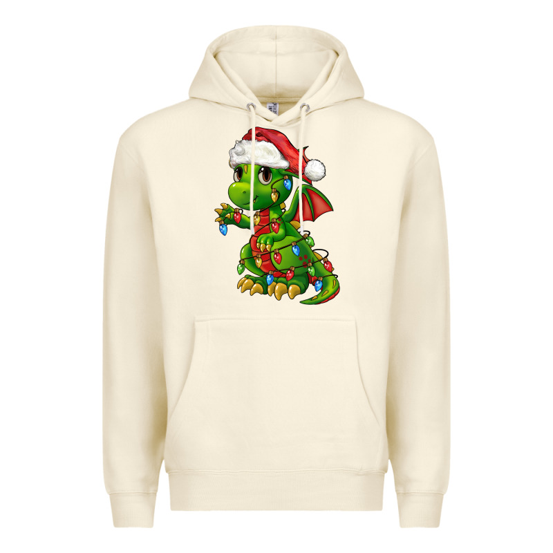 Christmas Cute Dragon Premium Hoodie by FaDigitalArtStudio | Teevron