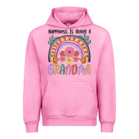 Fuchsia Pink happiness is being a grandma Urban Hoodie - JahusDesignShop